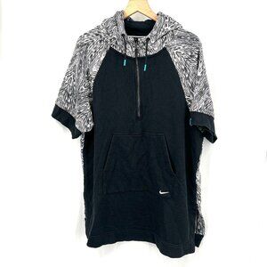 Nike Tech N7 Short Sleeve Hooded Poncho sweatshirt longline oversized athletic M